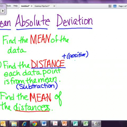 Mean Absolute Deviation 