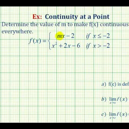 Continuity Piece Wise Solve Constant Ex2