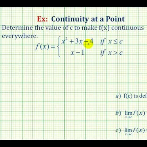 Continuity Piece Wise Solve Constant Ex3