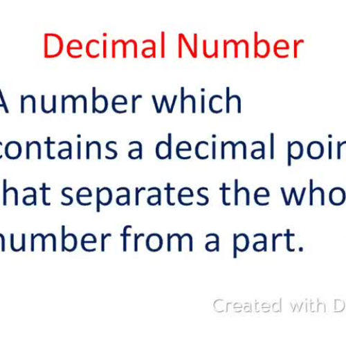 Comparing decimals