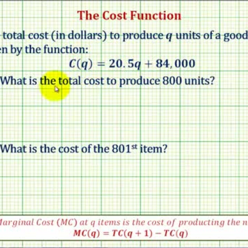 Cost Marginal No Deriv Ex