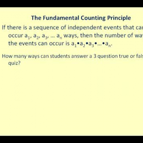 Counting Principle