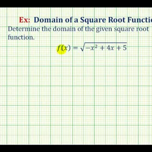 Domain Square Root With Quad Radicand Ex