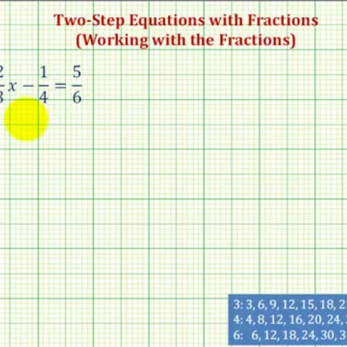 Equations Two Step Fractions In Ex2