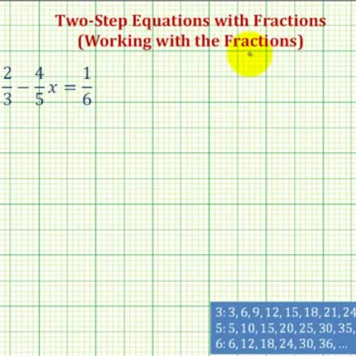 Equations Two Step Fractions In Ex3