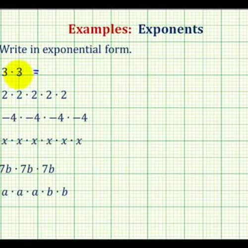 Exponent Form Ex1