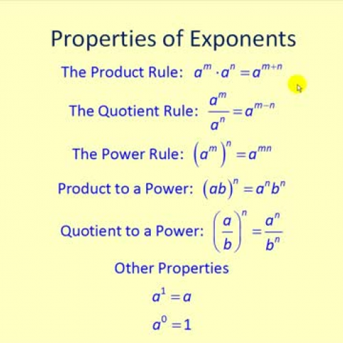 Exponent Properties