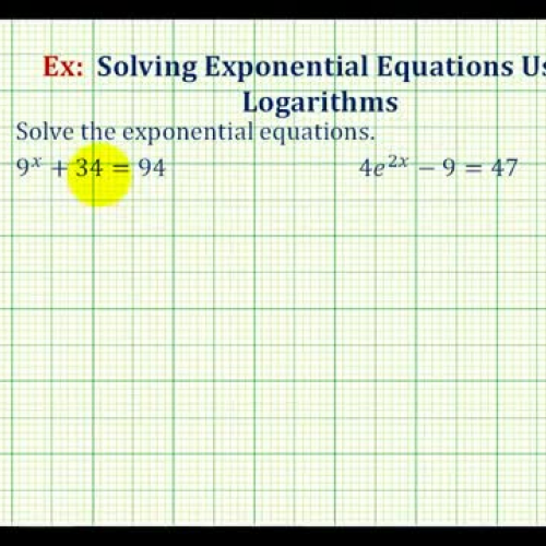 Exponential Equations Ex4