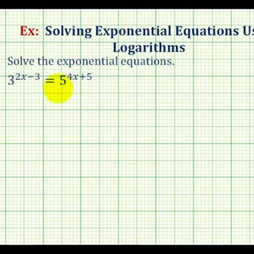 Exponential Equations Ex5