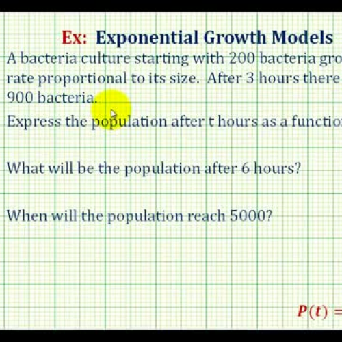 Exponential Function App Bacteria Ex