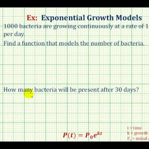 Exponential Cont Grow Bacteria Ex