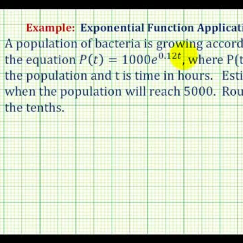 Exponential Equation Model Tech Ex