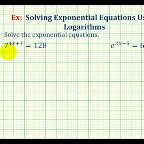 Exponential Equations Ex3