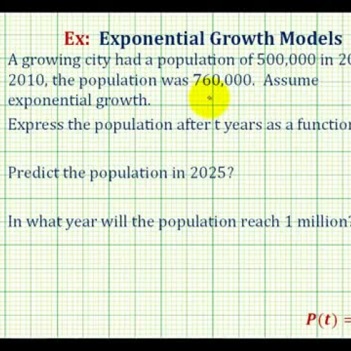 Exponential Function App Population Ex