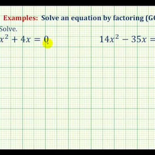 Factor Solve G C G Ex1