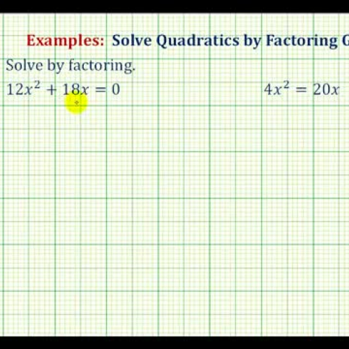 Factor Solve G C G Ex2