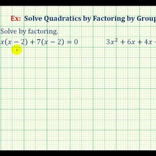 Factor Solve Group Ex1