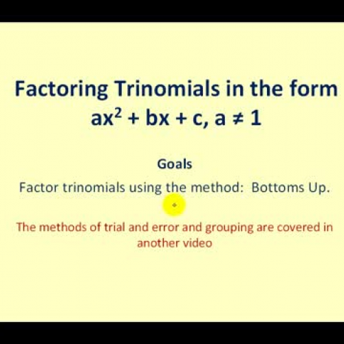 Factor Tri_ Bottoms Up