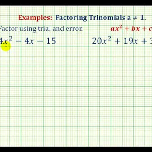 Factor Trinomail Anot1 Terror Ex