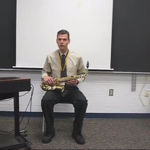Saxophone Playing The First Note