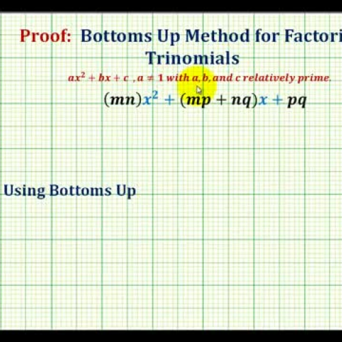 Factor Bottoms Up Proof