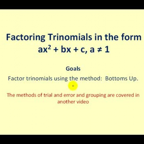 Factor Tri_ Bottoms Up