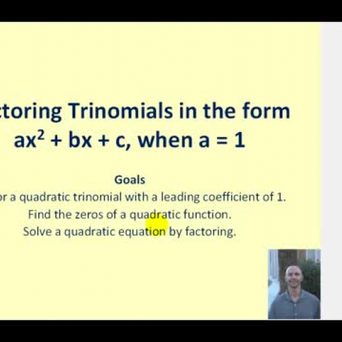 Factor Trinomial Basic