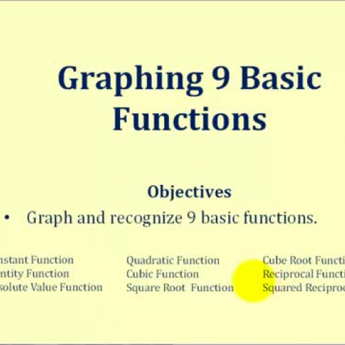 Function Basic Graphs