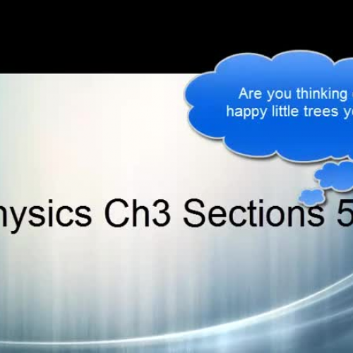 Physics 3-5 to 3-7