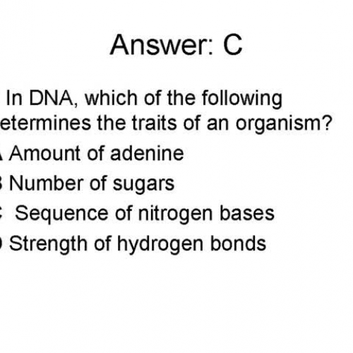 TAKS Objective 2 DNA