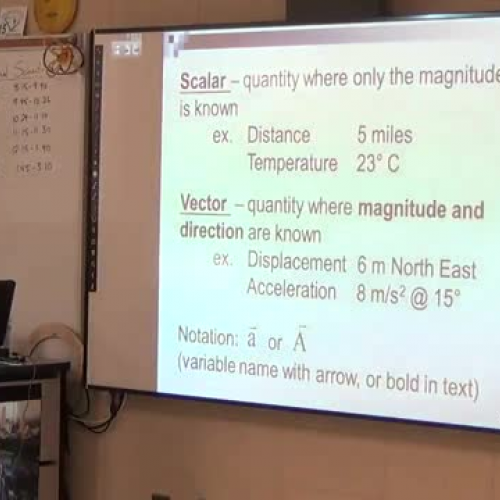 AP Physics Unit 2 Vector Addition part 1