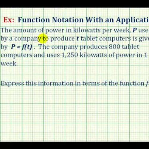 Function Noation Value App Ex