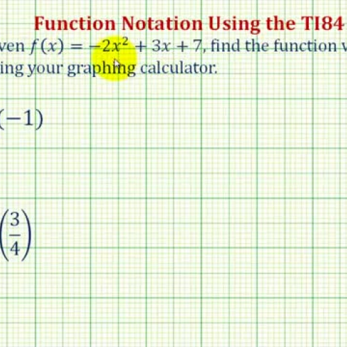 Function Notation Graph Calc Ex