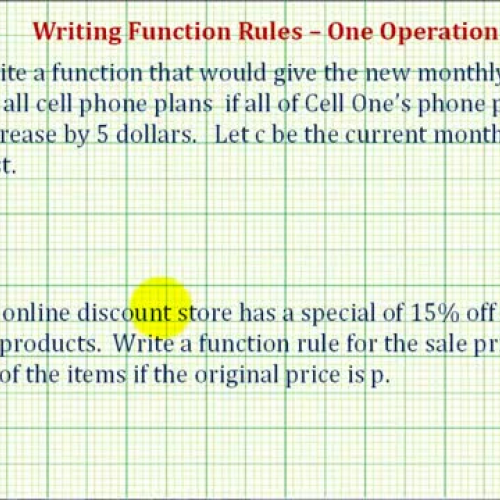 Function Rule Basics Ex