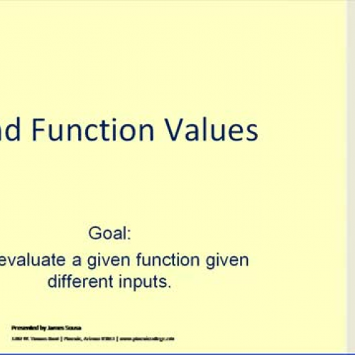 Function Values