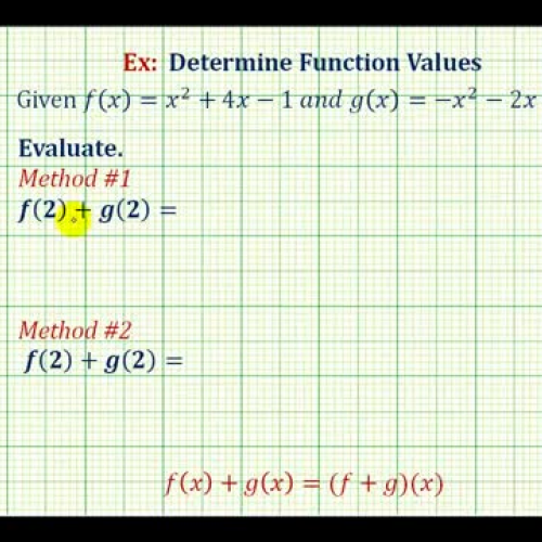 Function Values Sum Same Input Ex