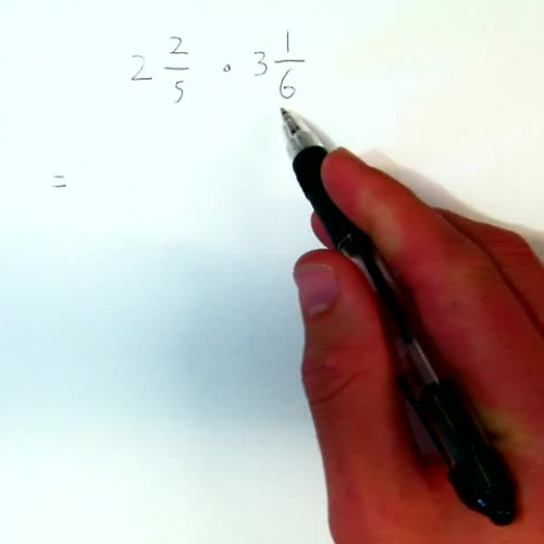 Multiplying Mixed Numbers