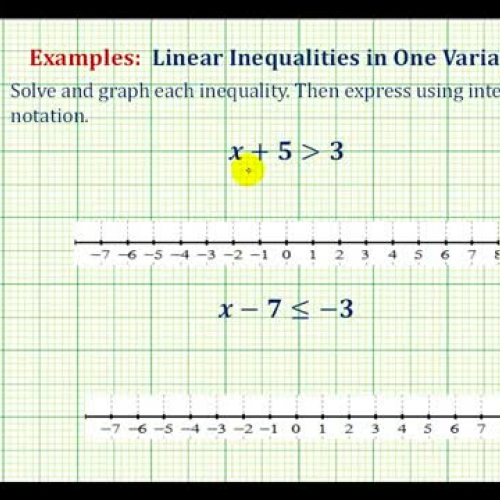 Inequality One Var Add Sub Left Ex