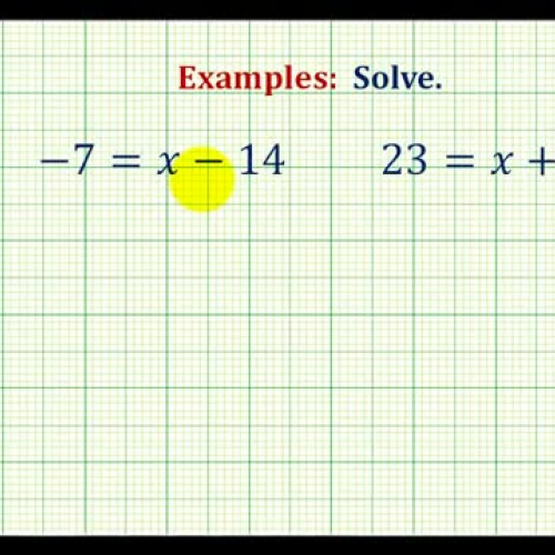 Integer Equation Add Sub Var Right Ex