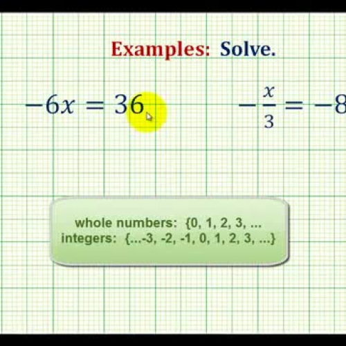 Integer Equation Mult Div Var Left Ex