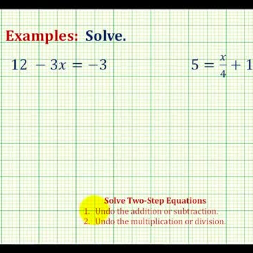 Integer Equation Two Step Ex2