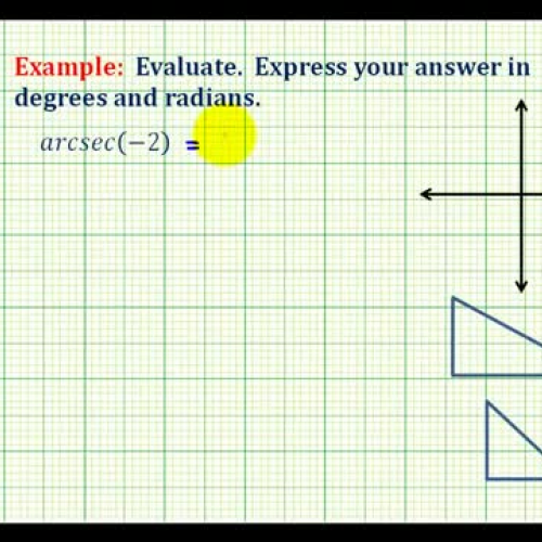 Inverse Sec Expression Ex