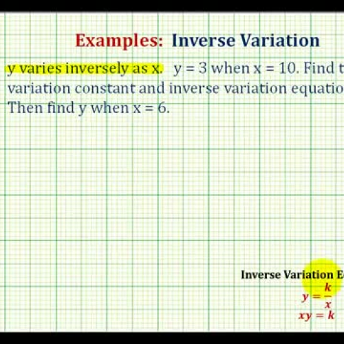 Inverse Variation Ex1