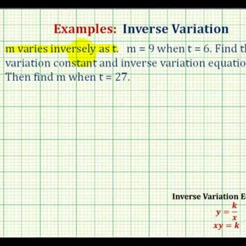 Inverse Variation Ex2