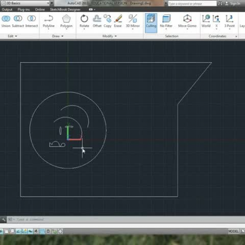 AutoCAD Sweep