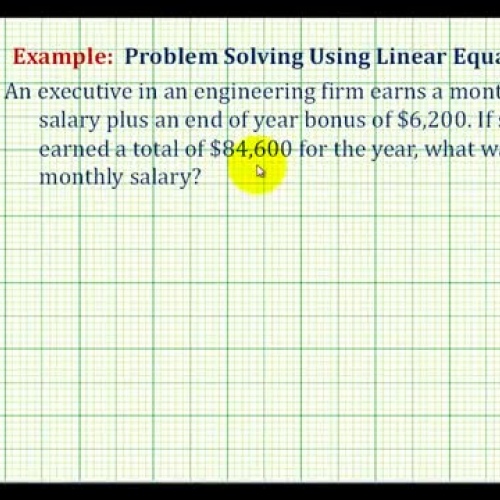 Lin Equ Salary Bonus Ex