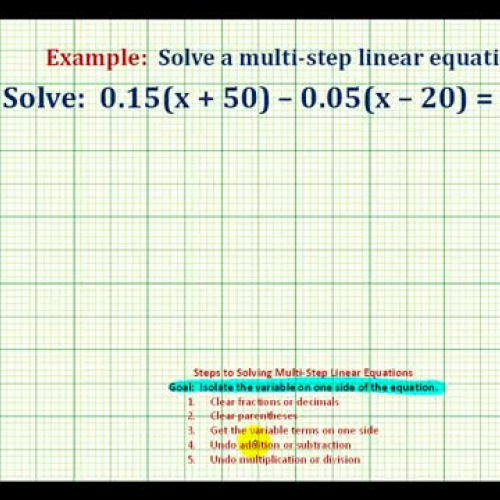 Lin Equation Decimal Both Sides Paren Ex