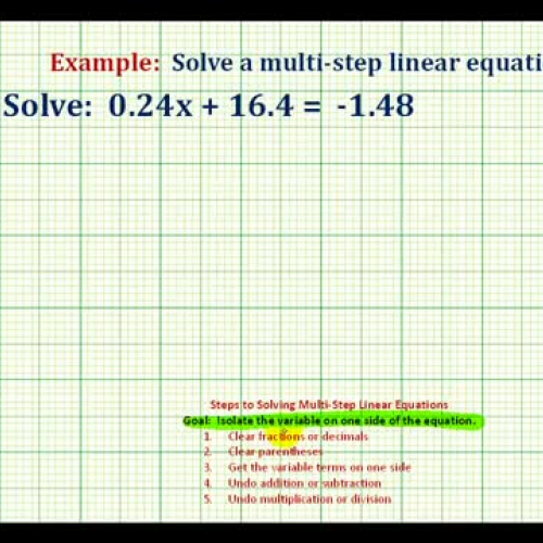 Lin Equation Decimal Ex1