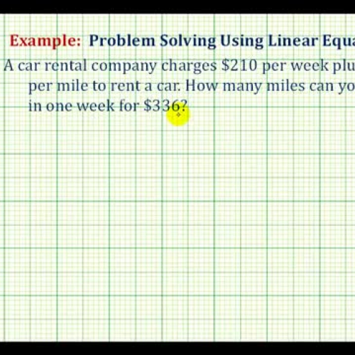 Line Equation App Rental Car Ex