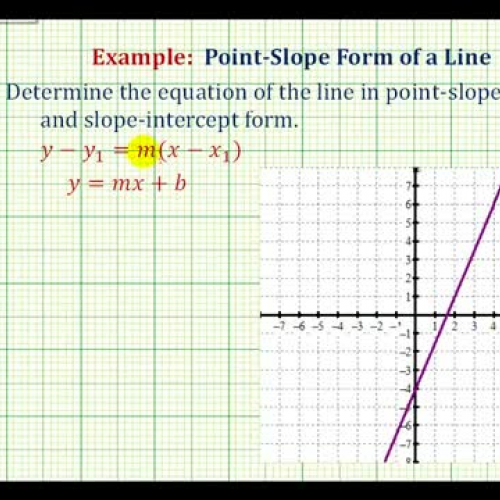 Line Equation Given Line Two Forms Ex